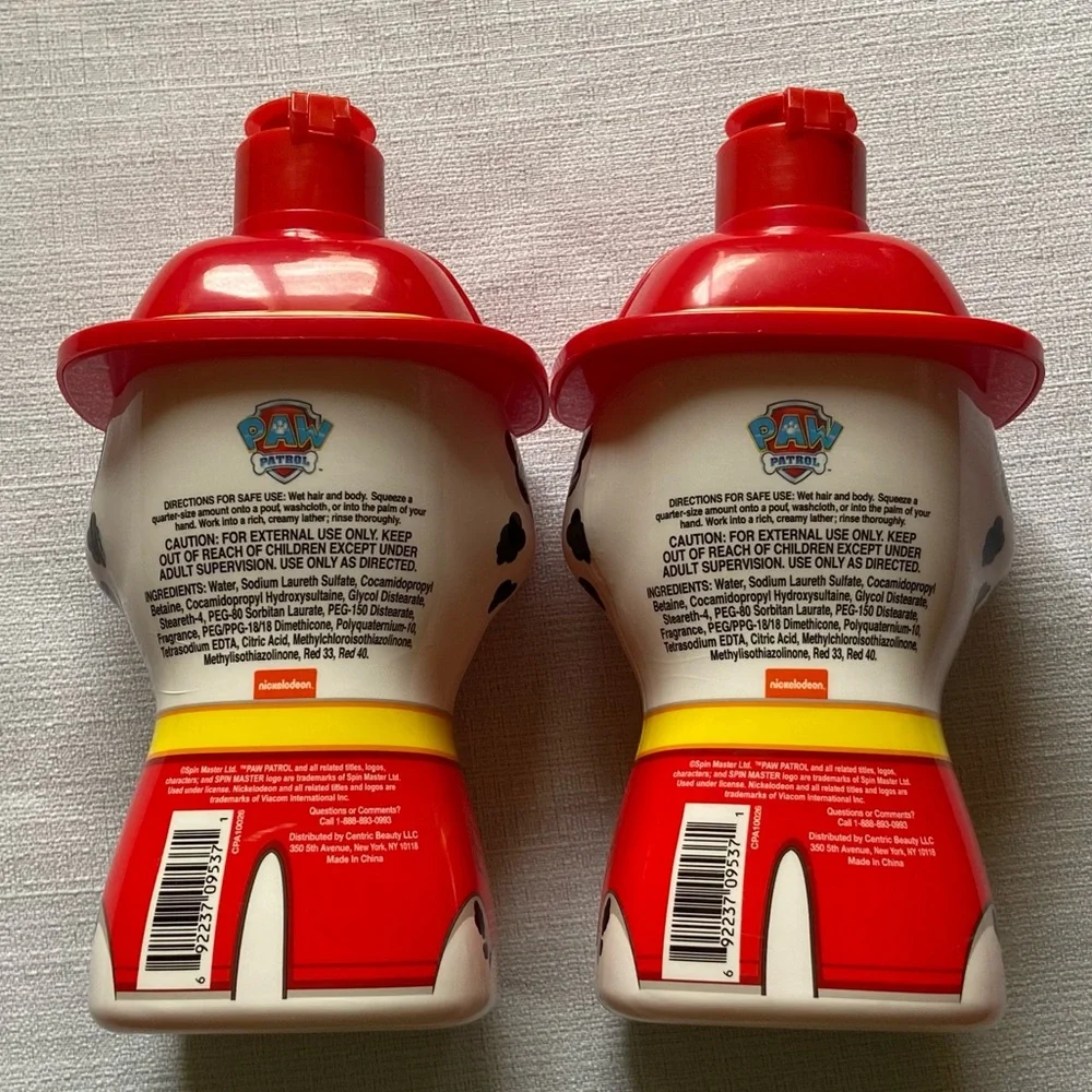Nickelodeon Paw Patrol 3-in-1 Body Wash Shampoo & Conditioner-2 Bottles